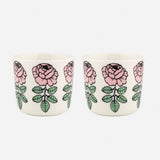 Marimekko/【日本限定】Vihkiruusu コーヒーカップセット(ハンドルなし)