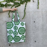 Kuovi(クオヴィ)/ トートバッグ リネン Sunday Morning グリーン