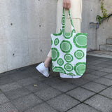 Kuovi(クオヴィ)/ トートバッグ リネン Sunday Morning グリーン