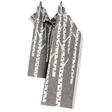 Lapuan Kankurit(ラプアンカンクリ)/キッチンタオル KOIVU ホワイト/ブラック