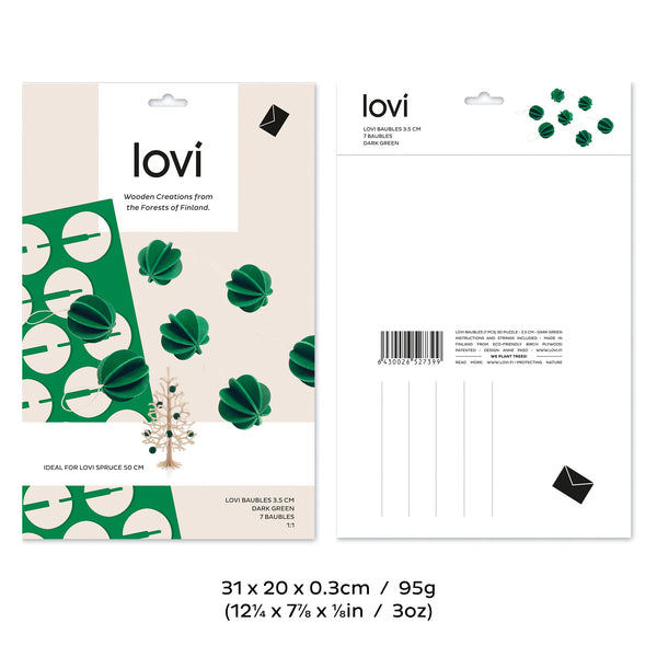Lovi ロヴィ/ オーナメントボール3.5㎝　7個入り